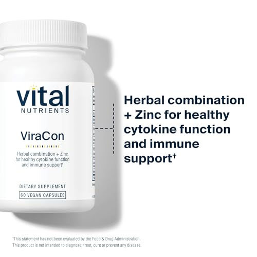Vital Nutrients ViraCon | Vegan Immune Support Supplement* | Zinc, Elderberry, Licorice Root Extract, & Other Herbs for Comprehensive Immune Support | Gluten, Dairy, Soy Free | Non-GMO | 60 Capsules - Image 4