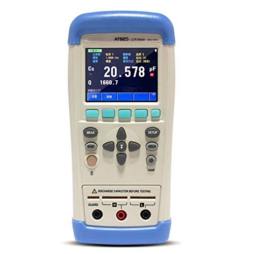 LCR���[�^�[ �}���`���[�^�[ AT825 10KHz LCR Q D Z Theta ESR�e�X�^�[ LCD�^�b�`�X�N���[�� USB AC100-240V �e�X�^�[