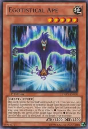 Amazon.com: Yu-Gi-Oh! - Egotistical Ape (DREV-EN008) - Duelist Revolution -  Unlimited Edition