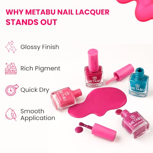 Image of 4 in 1 Glow & Go Nail Lacquer Kit | Nail Polish Set For Women, Travel-Friendly | Glossy Finish, Rich Pigment & Quick Dry Formula Nail Paint | Smooth Application - Shades Whispers 01