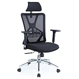 【Verstellbarer Ergonomischer Bürostuhl】Sie können die Höhe und Tiefe der Lendenwirbelstütze; Höhe und Winkel der Kopfstütze; Armlehnenhöhe und –winkel sowie vor & zurück; Sitzkissenhöhe; Neigungswinkel bis zu 130°zu Ihrer persönlichen bequemsten Position einstellen