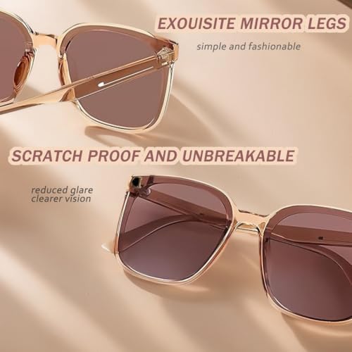 Square Sunglasses for Women - Vintage Gradient Lens Fashion Oversized Shades2