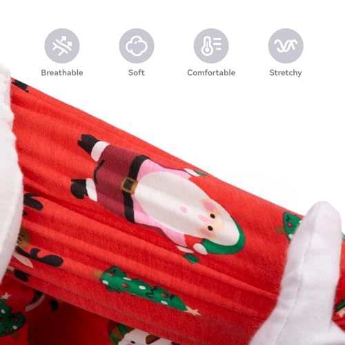 Image of Recovery Suit for Dogs Full Zipper, Four-Legged Onesie Dog Recovery Suit After Surgery, Cute Soft Bodysuit Cone Alternative Male Female Dog Neuter Anti Licking Wounds, Snowman, 3X-Large