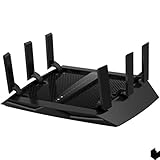 Netgear R8000-100PAS Nighthawk X6 Wireless Router 802.11A/B/G/n/AC Desktop, Black