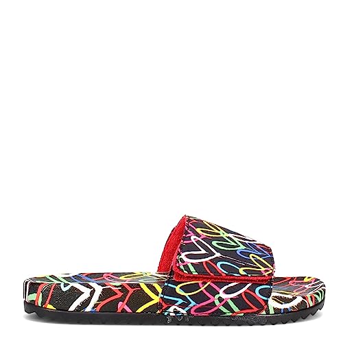 BOBS from SKECHERS Pop Ups X Goldcrown Heart Print Slide Black Multi