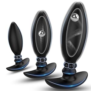 Yewuzer 3-teiliges Analplug Set mit Stahlkugeln