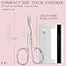 Professional Manicure Scissors for Nail & Cuticle Care - Heavy Duty Medical-grade Stainless Steel Scissors for Precision Shaping, Cutting & Trimming - 3.5 inches with Curved, Sharp Blades