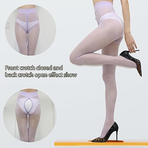 Collants brillants et gras 8D extensibles à fermeture éclair réglable - 6