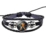 ❤ PERFEKTES GESCHENK: Verstellbares Punk-Armband, Das schicke Sternbild-Armband ist das beste Geschenk für Sie selbst, Ihre Frau, Ihren Freund, Ihre Freundin, Ihre Mutter, Ihren Vater, Ihr Jubiläum, Ihre Feiertage, Ihren Abschluss, Weihnachten, den Vatertag, den Muttertag, Neujahr, Halloween-Geschenk usw. Astrologie ist ein tolles Geschenk für Geburtstage und Thanksgiving. Und passt gut zu T-Shirt, Hemd, Pullover, Weste, Mantel, Kleid, Rundhalsausschnitt und Schulterfrei