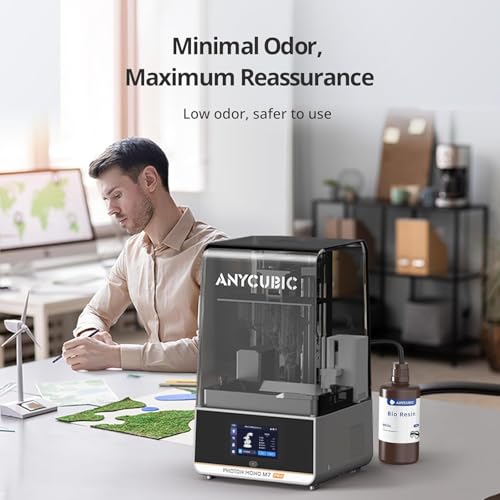 Image of 3IDEA ANYCUBIC Bio Resin, Odorless Standard Photopolymer Resin,Fast UV-Curing ABS Like Resin for 8K /10K /14K LCD 3D Printing (Black, 1kg)