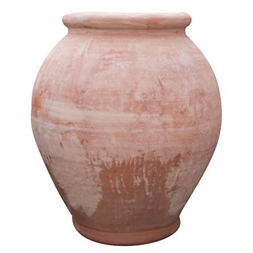 Biscottini Macetas Terracota Grandes 70x70x84 cm | Macetas Exterior Grandes | Macetas Barro Grandes | Maceta Grande