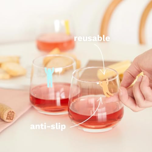 Marque-verres multicolores Balvi : distinguez enfin chaque verre de table - 2