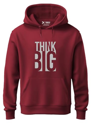 Image of XENOVAURBAN Hoodie for Men /Women | Unisex fit Cotton Fleece Hooded Sweatshirt - THINKB1