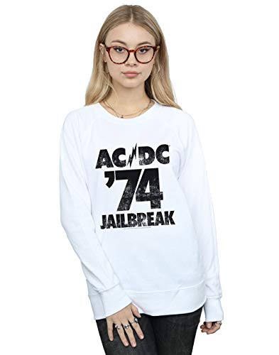 Preisvergleich Produktbild AC / DC Damen Jailbreak 74 Sweatshirt Weiß XX-Large