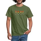 Spreadshirt Pumuckl Aus Verschiedenen Blickwinkeln Männer T-Shirt, XL, Militärgrün