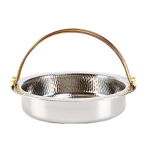 Olla de cerámica for cocinar, cacerolas pequeñas cobre, estilo japonés, olla for sukiyaki nabe, caliente Shabu acero inoxidable 304