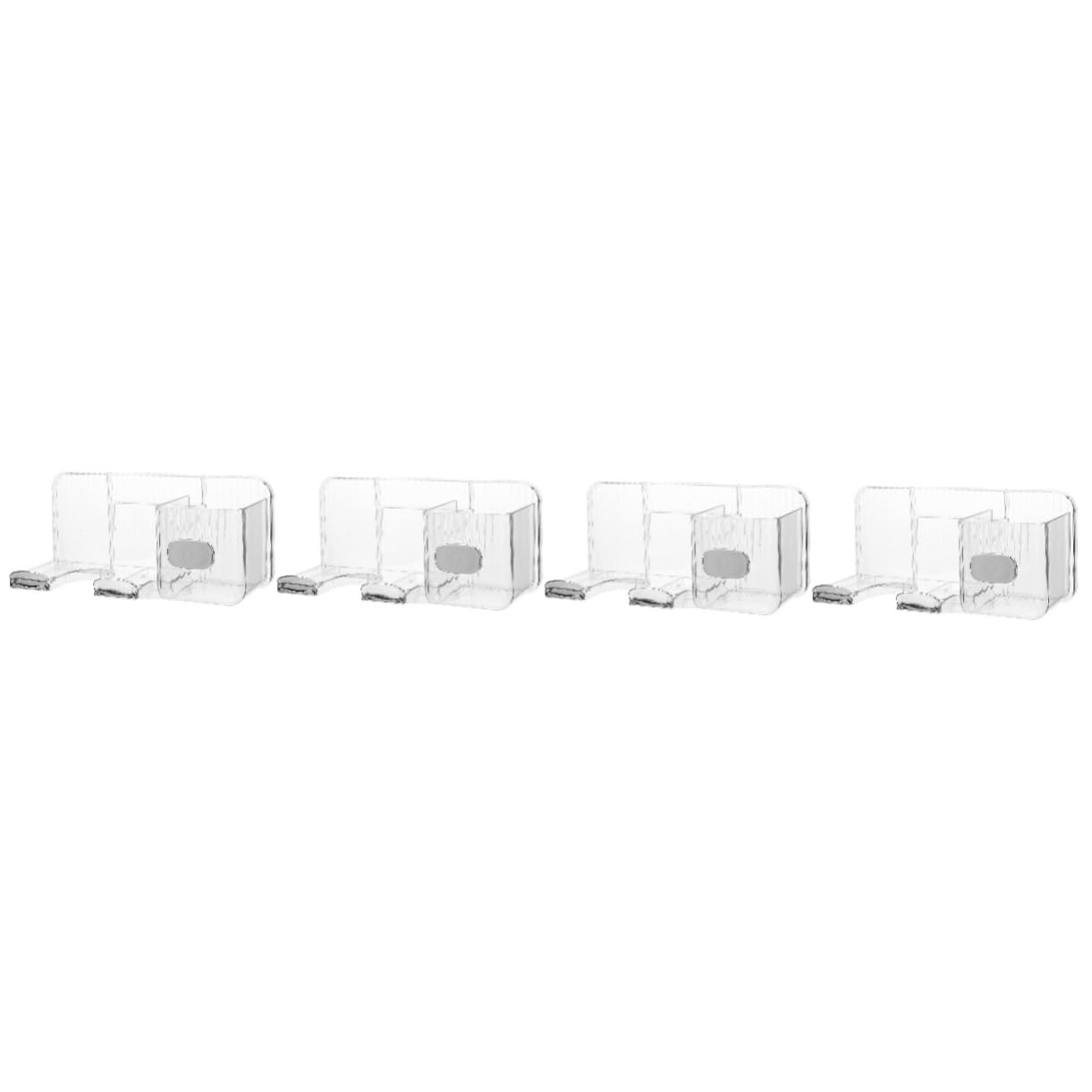 FRCOLOR 4 soportes para secador de pelo, soporte para secador de pelo para baño, soporte para secador de pelo y plancha de pelo, organizador de baño, organizador de secador, soporte de plástico,