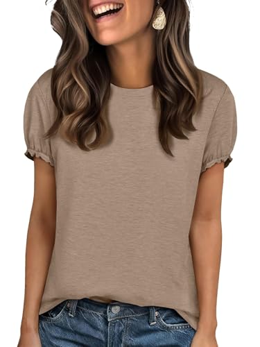 Image of UNCLECAT Women's Short Sleeve T Shirts Trendy Crew Neck Tops Basic Tee