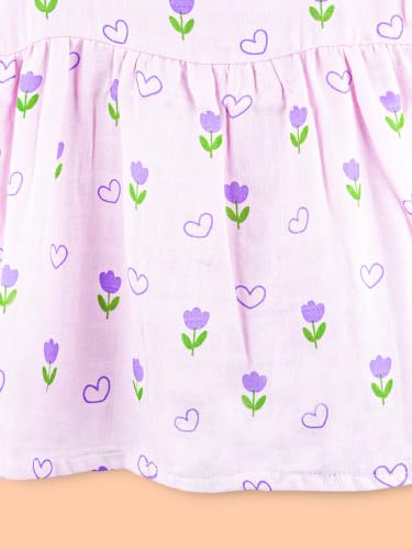 Image of Kidbea Bamboo Cotton Baby Girl Dress, Sleeveless Casual Wear Girls Frock