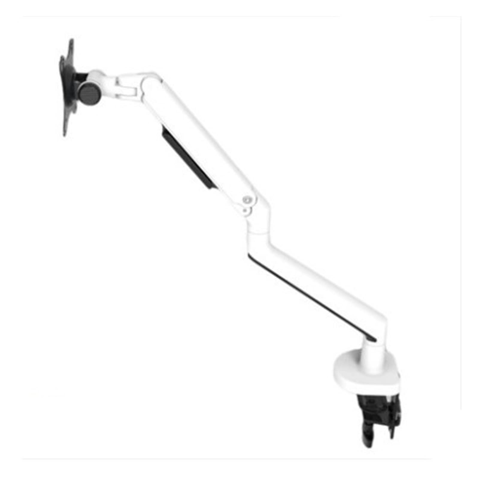 Aioneer Screen Stand, Aluminum Desktop Clamping 17-38" Monitor Holder Mechanical Spring Arm Free Lifting Full Motion Tv Monitor Mount Load 11Kgs-Bianco-1