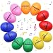 Plastic Egg Shakers, Ehome 12 Pcs Percussion Musical Egg Maracas Easter Egg Kids Toys with Assorted Colors.