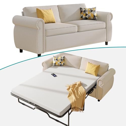 BALUS 2-in-1 Sofa Bed with Pullout Mattress