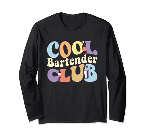 Cool Bartender Club, barista, barista, barista Maglia a Manica