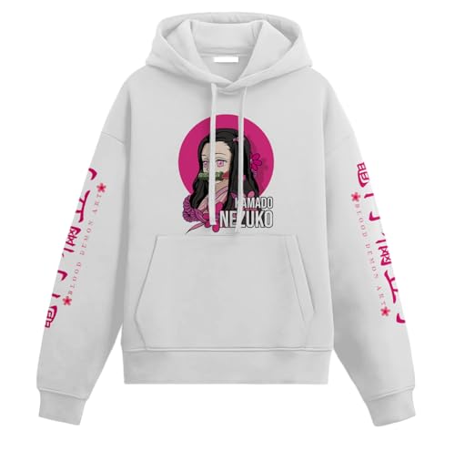 Image of Eshaaver Anime Inspired Design Unisex Pullover Hoodie, Black, Graphic Print Front and Back