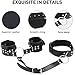 BDSM Bondage Kit Adult Restraints Sex Toys, Neck to Wrist Adjustable Bondage Gear & Accessories, Behind Back Handcuffs Collar with Blindfold Bed Straps Restraints Sex Ropes for Couples Sweater S1