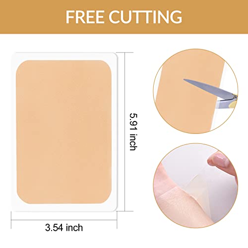 Tattoo Cover Up Sticker, Waterproof and Sweatproof Skin Concealing Tape, Ultra-Thin Flaw Concealer Sticker Patch for Tattoo Scar and Birthmarks, 6Pcs - Thumbnail 6