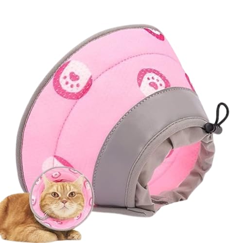 Recovery Pet Cone – Mittelgroßes, verstellbares Katzenhalsband, weicher, atmungsaktiver Schutz, Flexibler -Nackenschutz, sanfter Sicherheitsring | Komfortable Heilungsunterstützung für Katzen