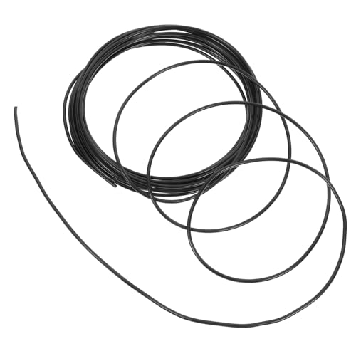 OSALADI Alambre para Bonsáis de Aluminio 2 Mm Negro 5 Metros Flexible para Jardinería y Plantas de Interior y Exterior Uso Múltiple Herramientas de Jardinería Paquete Único