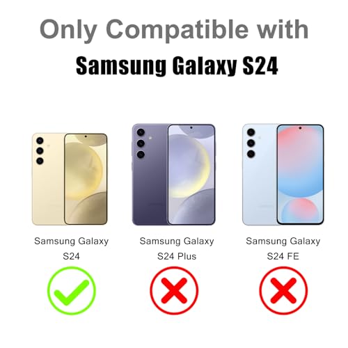 Image of Magnetic Case for Samsung Galaxy S24 [Compatible with Magsafe] [Cute Fashion Fluorescent Design] [1 Screen Protector] Slim Translucent Matte Case for Galaxy S24 6.2 inch, Desert