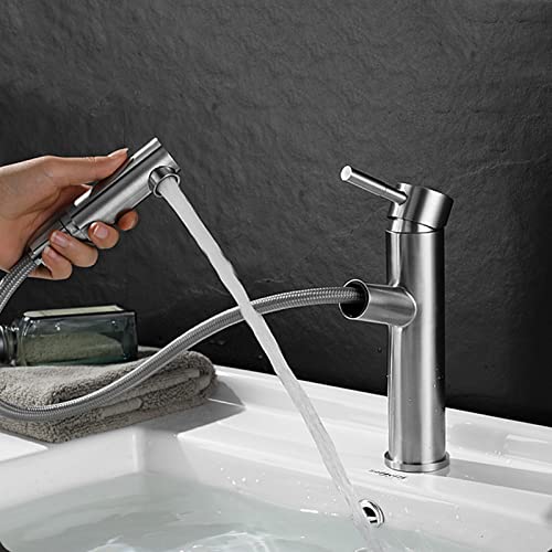 Mitigeur de bassin rétractable eau chaude froide pour simplifier la routine matinale