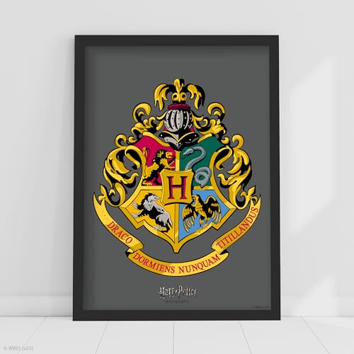 Harry Potter Print - Hogwarts Crest Poster Wall Art (29.7cm x 42cm - A3)