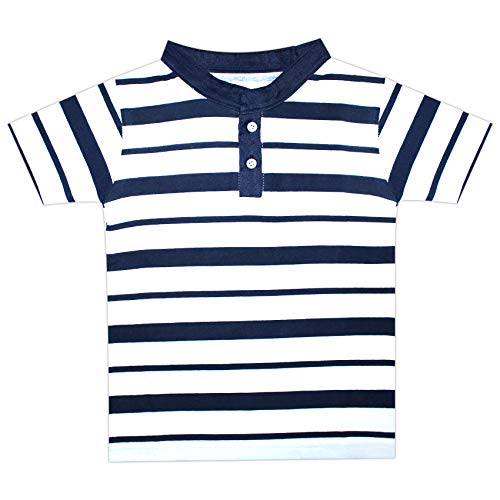 Image of Luke and Lilly Boys Cotton Halfsleeve Polo Regular Fit Tshirt - Pack Of 1 White