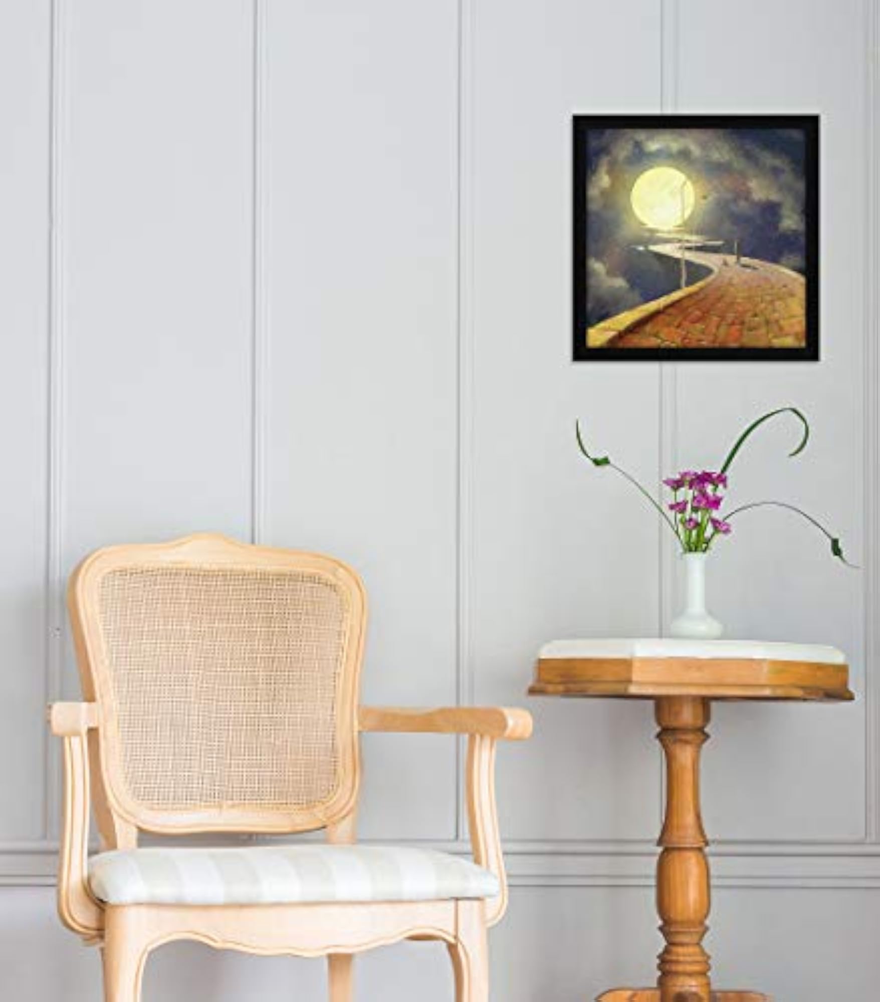 Motivational Moon Wall Art Painting, Multicolor