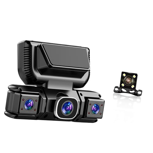 Caméra voiture 4 canaux dashcam grand angle 170 connectée wifi avec enregistrement continu
