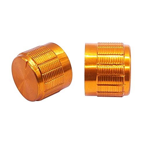 Boutons de commande moletés en métal doré 6 mm durables de haute finition - 6