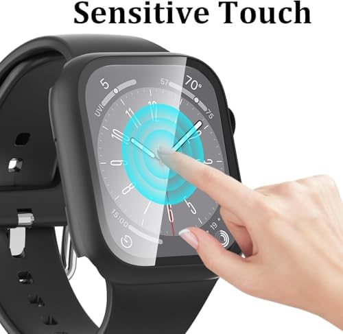 6-Pack Case Compatible with Apple Watch 40mm Series SE 3(2025)/SE 2/SE/6/5/4 with Tempered Glass Screen Protector, QCKANLJ Ultra-Thin Hard PC Full Protective Face Cover Bumper for iWatch 40 mm — view 3