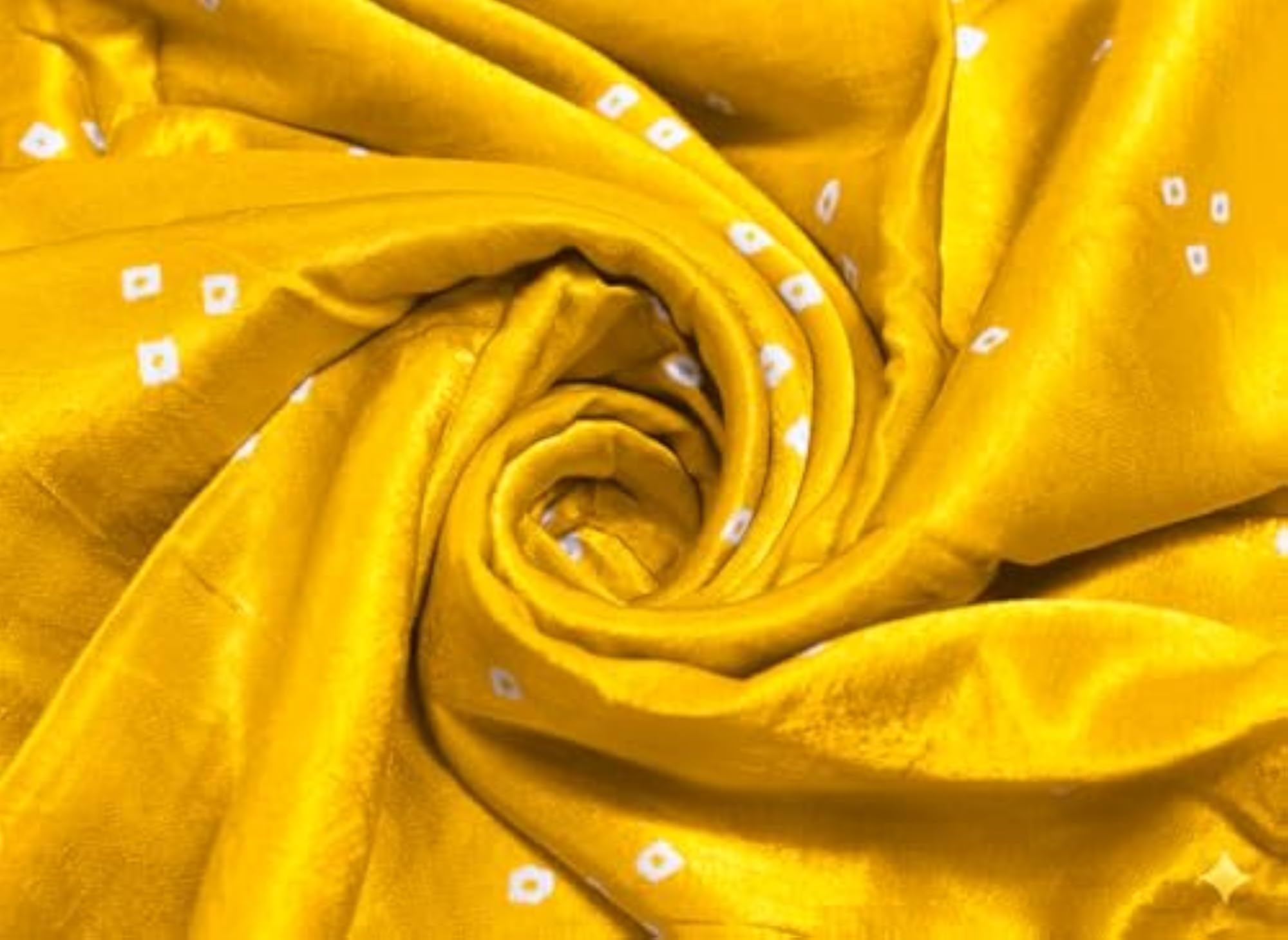 Women's Bandhej Tie-Dye Mashru Silk Unstitched Kurta Fabric
