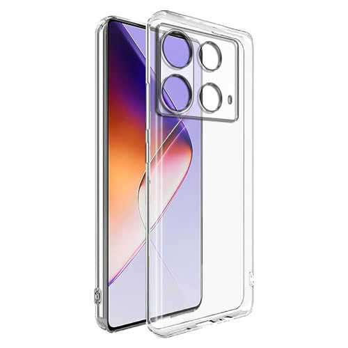 Image of COVERBLACK Soft Rubber Back Cover Compatible Model for Infinix X6852 / Note 40 5G - Transparent
