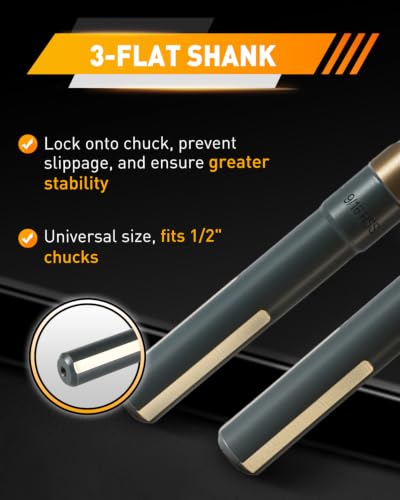 COMOWARE Reduced Shank Drill Bit Set