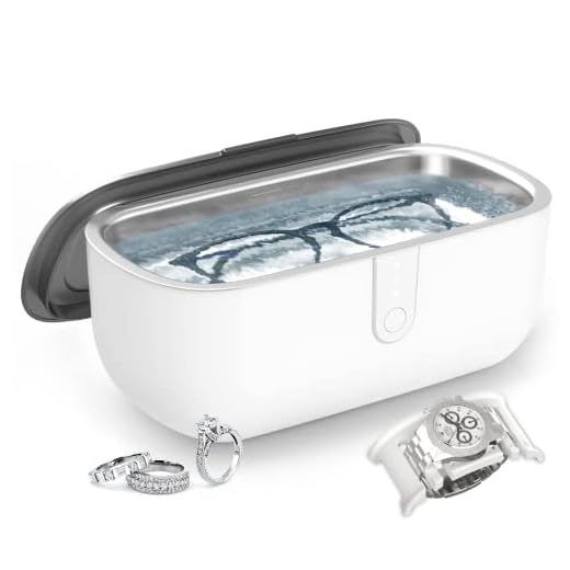 Umimile Ultrasonic Jewelry Cleaner, Portable Ultrasonic Cleaner for Cleaning Jewelry, Eyeglass, Ring, Watches, 45KHz with Timer