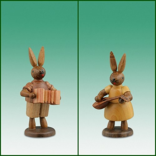 Lapin de Pâques en bois naturel de 7.5 cm à peindre soi-même