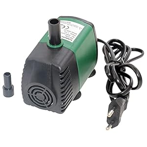 7W 600L / H Ultra-rustige Dompelbare Waterfonteinpomp met Nozzles Filter Fish Pond Aquarium Waterpomp Tank Fontein Accessoires voor fonteinfonteinen in de tuin (Color : EU Type 1)