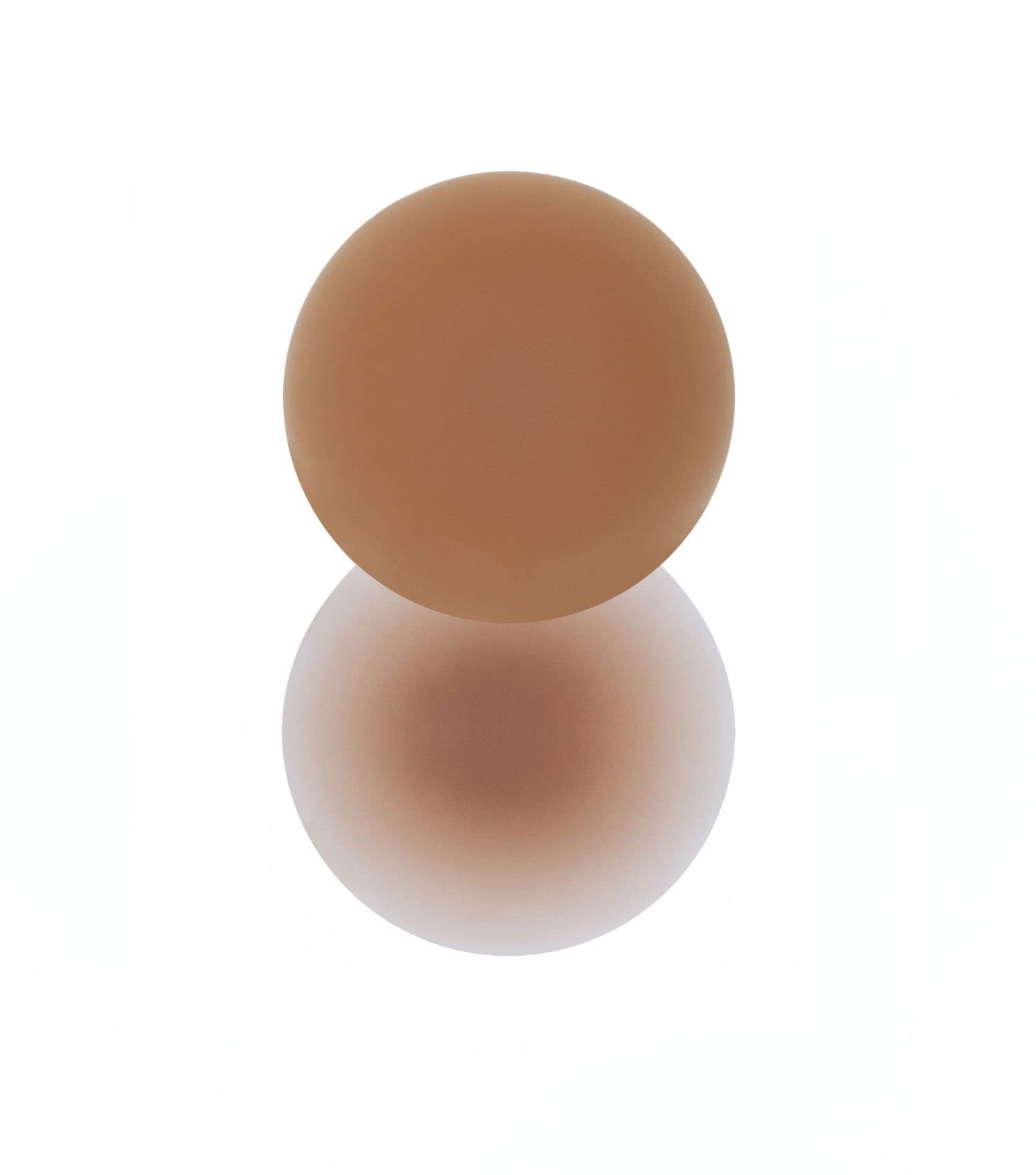 Magic Bodyfashion Women's Mocha Reusable Nipple Covers Non-Stick Waterproof Invisible Nonstick Vacuum Stickers, Medium
