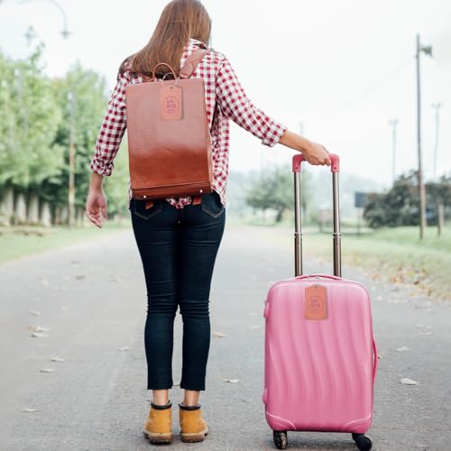 4 Pcs Girls Trip Luggage Tag, Glitter 2025 Name ID Labels with Privacy Cover and Metal Loop, Suitcase Tags Travel Tags for Luggage, Luggage Identifiers for Suitcases, Travel Accessories for Friends4