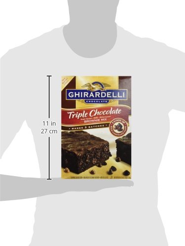 Ghirardelli Triple Chocolate Brownie Mix (Makes 3 Batches, 60 OZ box) - Thumbnail 3