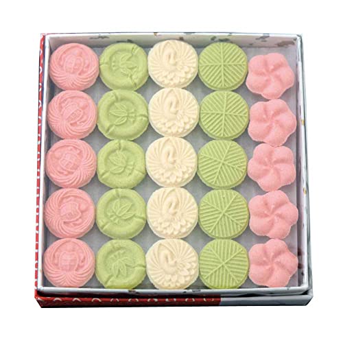 岡田園 蓬莱山 和三盆 干菓子 和三盆糖 御干菓子 落雁 らくがん 5型/3色 50個入のサムネイル